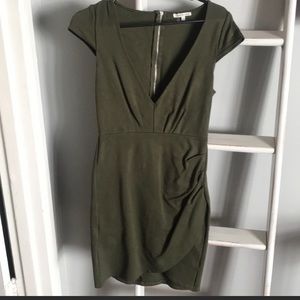 Charlotte-Russe-VNeck-Asymmetrical Dress